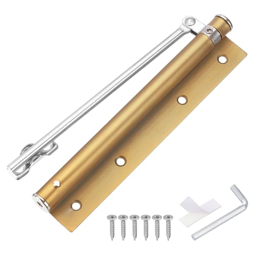 QUARKZMAN 195mm/7.68" Feder-Türschließer aus Edelstahl, automatischer Türschließer mit einstellbarer Schließgeschwindigkeit für selbstschließende 20-40kg Türen, Messing QUARKZMAN 195mm/7.68" Feder-Türschließer aus Edelstahl, automatischer Türschließer mit einstellbarer Schließgeschwindigkeit für selbstschließende 20-40kg Türen, Messing von QUARKZMAN