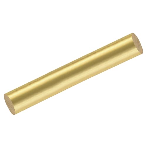 QUARKZMAN 1Stk Messing Stangen (20mm)13/16"x(100mm)4" Messing Massiv Rund Material Drehbank Stange für Messer Griffe Stift Selbermachen Basteln Modell Flugzeug von QUARKZMAN