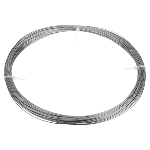 QUARKZMAN 1mm 304 Edelstahlseil Drahtseil 7x7 Stränge Kern 98ft (30M) Flugzeugdraht für Bau im Freien Marine Rigging Decking Geländer von QUARKZMAN