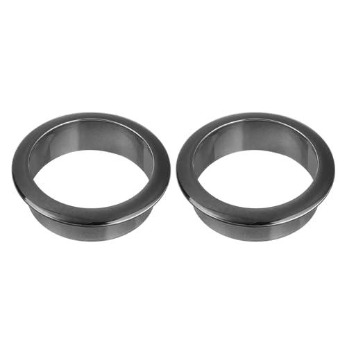 QUARKZMAN 2 Stück Kabeldurchführung Schreibtisch, Nylon Kabeldurchlass passt für 50mm Durchmesser, Kabellochabdeckung Kabel Management für Tisch Office Schreibtische - schwarz von QUARKZMAN