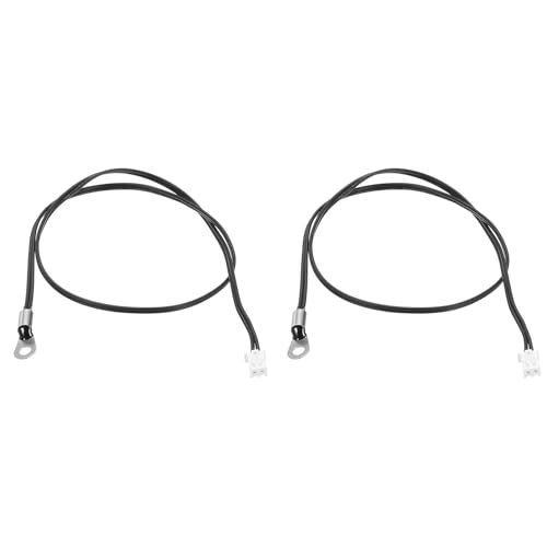 QUARKZMAN 2 Stück 50K NTC Thermosensor-Sonde, Edelstahl empfindliche Temperatursensor-Sonde 15,7 Zoll Digitales Thermometer Verlängerungskabel Temp Sensor für elektrische Geräte von QUARKZMAN