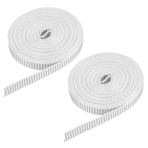 QUARKZMAN 2 Stück 6m Rolladengurt 14 mm für Rolladen Aufschraubwickler Gurtwickler Aufputz, Türen Fenster Rolladen Gurtband Jalousie Rollladen Austauschen Reparaturset, Schwarz/Weiß QUARKZMAN 2 Stück 6m Rolladengurt 14 mm für Rolladen Aufschraubwickler Gurtwickler Aufputz, Türen Fenster Rolladen Gurtband Jalousie Rollladen Austauschen Reparaturset, Schwarz/Weiß von QUARKZMAN