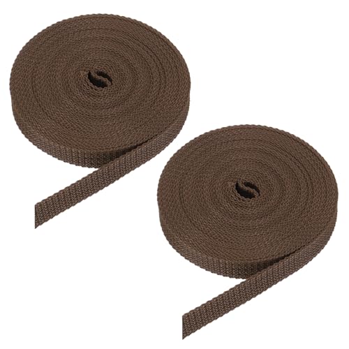 QUARKZMAN 2 Stück 6m Rolladengurt 16 mm für Rolladen Aufschraubwickler Gurtwickler Aufputz, Türen Fenster Rolladen Gurtband Jalousie Rollladen Austauschen Reparaturset, Schwarz/Weiß von QUARKZMAN