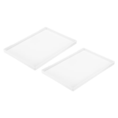 QUARKZMAN 2 Stück Badezimmer Deko Tablett weiß Dekotablett 9" x 13" Kunststoff Rechteckige Badezimmer Deko Dekorative Ottomane Platte für Frühstück Küche Badezimmer QUARKZMAN 2 Stück Badezimmer Deko Tablett weiß Dekotablett 9" x 13" Kunststoff Rechteckige Badezimmer Deko Dekorative Ottomane Platte für Frühstück Küche Badezimmer von QUARKZMAN