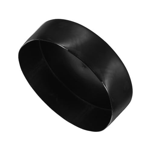 QUARKZMAN 2 Stück Gummikappen 200 mm Gummi Endkappe Rund Schutzkappen Pfostenkappe Abdeckkappen Zaunpfosten Endspitze Kappen für Rohr Gartenstühle Tischbeine Möbelfüße Gleiter, Schwarz von QUARKZMAN