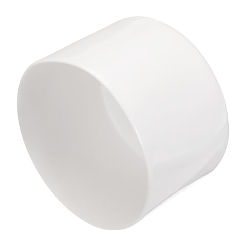QUARKZMAN 2 Stück Gummikappen 80 mm Gummi Endkappe Rund Schutzkappen Pfostenkappe Abdeckkappen Zaunpfosten Endspitze Kappen für Rohr Gartenstühle Tischbeine Möbelfüße Gleiter, Weiß von QUARKZMAN