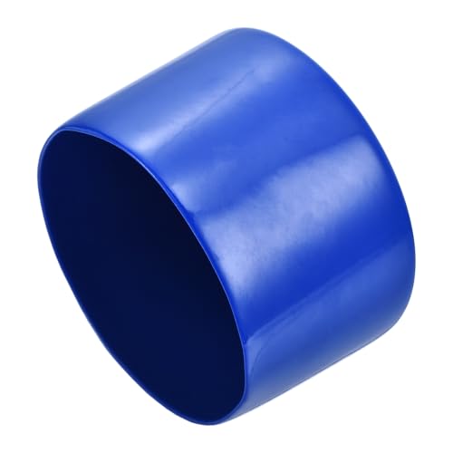 QUARKZMAN 2 Stück Gummikappen 80 mm Gummi Endkappe Rund Schutzkappen Pfostenkappe Abdeckkappen Zaunpfosten Endspitze Kappen für Rohr Gartenstühle Tischbeine Möbelfüße Gleiter, Blau von QUARKZMAN