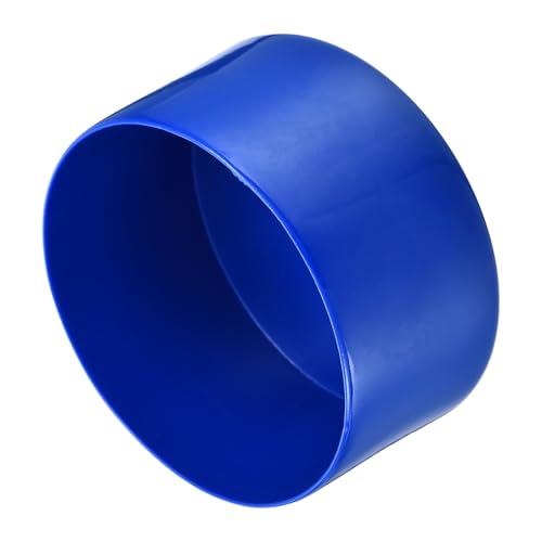 QUARKZMAN 2 Stück Gummikappen 85 mm Gummi Endkappe Rund Schutzkappen Pfostenkappe Abdeckkappen Zaunpfosten Endspitze Kappen für Rohr Gartenstühle Tischbeine Möbelfüße Gleiter, Blau von QUARKZMAN