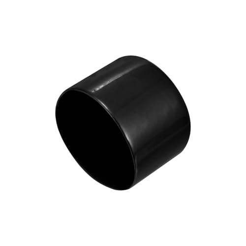 QUARKZMAN 2 Stück Gummikappen 60 mm Gummi Endkappe Rund Schutzkappen Pfostenkappe Abdeckkappen Zaunpfosten Endspitze Kappen für Rohr Gartenstühle Tischbeine Möbelfüße Gleiter, Schwarz von QUARKZMAN