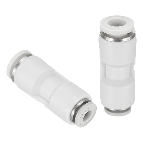 QUARKZMAN 2 Stück Push To Connect Fittings Reduzierend 5/32" Schlauch Außendurchmesser x 1/4" Schlauch Außendurchmesser Gerader Pneumatischer Schnellkuppler Für Öl Schlauchleitung Rohr Weiß QUARKZMAN 2 Stück Push To Connect Fittings Reduzierend 5/32" Schlauch Außendurchmesser x 1/4" Schlauch Außendurchmesser Gerader Pneumatischer Schnellkuppler Für Öl Schlauchleitung Rohr Weiß von QUARKZMAN