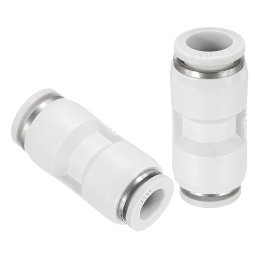 QUARKZMAN 2 Stück Push To Connect Fittings Reduzierung 1/2" Rohr Außendurchmesser x 3/8" Rohr Außendurchmesser Gerade Pneumatische Schnellkupplung Für Wasser Öl Schlauchleitung Rohr Weiß QUARKZMAN 2 Stück Push To Connect Fittings Reduzierung 1/2" Rohr Außendurchmesser x 3/8" Rohr Außendurchmesser Gerade Pneumatische Schnellkupplung Für Wasser Öl Schlauchleitung Rohr Weiß von QUARKZMAN