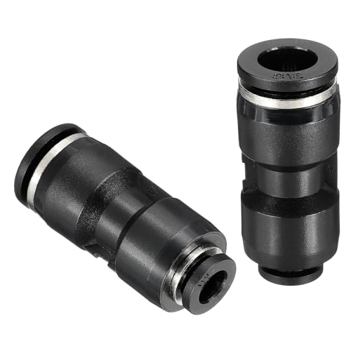 QUARKZMAN 2 Stück Push To Connect Fittings Reduzierung 3/8" Rohr Außendurchmesser x 1/4" Rohr Außendurchmesser Gerader Pneumatischer Schnellverbinder Für Öl Schlauchleitung Rohr Schwarz QUARKZMAN 2 Stück Push To Connect Fittings Reduzierung 3/8" Rohr Außendurchmesser x 1/4" Rohr Außendurchmesser Gerader Pneumatischer Schnellverbinder Für Öl Schlauchleitung Rohr Schwarz von QUARKZMAN