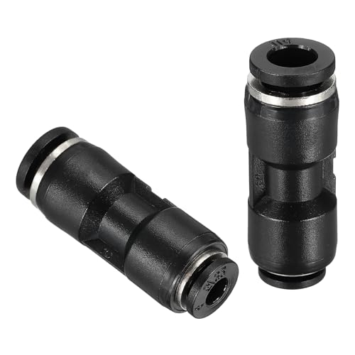 QUARKZMAN 2 Stück Push To Connect Fittings Reduzierung 5/32" Rohr Außendurchmesser x 1/4" Rohr Außendurchmesser Gerader Pneumatischer Schnellkuppler Für Öl Schlauchleitung Rohr Schwarz QUARKZMAN 2 Stück Push To Connect Fittings Reduzierung 5/32" Rohr Außendurchmesser x 1/4" Rohr Außendurchmesser Gerader Pneumatischer Schnellkuppler Für Öl Schlauchleitung Rohr Schwarz von QUARKZMAN