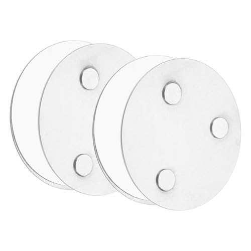 QUARKZMAN 2 Stück Rauchmelder Magnethalter mit Extra Starken Klebepads & 3-Fach Magneten Universal Magnethalterung Aufhängung zum Kleben 70mm Durchmesser für Rauchwarnmelder Feuermelder von QUARKZMAN
