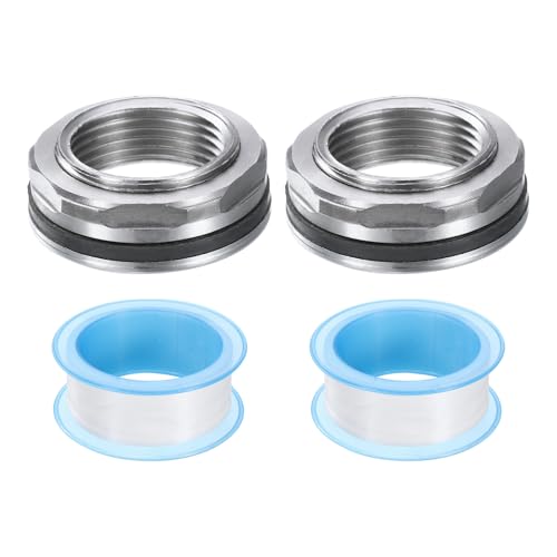 QUARKZMAN 2 Stück Schottverschraubung 3/4" weiblich 304 Edelstahl Wassertankanschluss Wassertankadapter Durchführungsschottverschraubung QUARKZMAN 2 Stück Schottverschraubung 3/4" weiblich 304 Edelstahl Wassertankanschluss Wassertankadapter Durchführungsschottverschraubung von QUARKZMAN