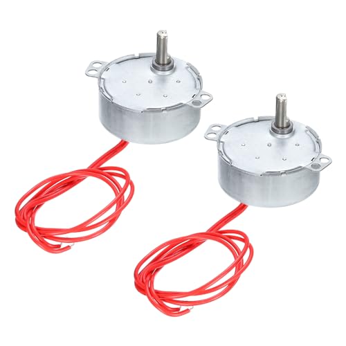 QUARKZMAN 2 Stück Synchronmotor AC 12V 4W 4-5 U/MIN CW/CCW 50/60Hz für Elektrokamin Teile Elektromotoren Mikrowellenherd von QUARKZMAN