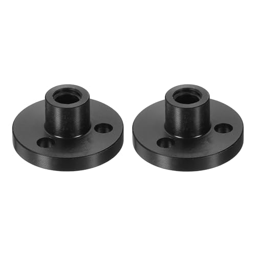 QUARKZMAN 2 Stück Tr5x1 T5 Bleischraube POM Mutter (Acme Gewinde, Steigung 1mm, Vorschub 1mm, 1 Start) Durchmesser 5mm POM Kunststoffmutter für T5 Bleischraube des 3D-Druckers Z-Achse von QUARKZMAN