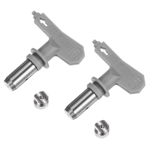QUARKZMAN 2 Stück Umkehrbare Spritzdüsen für Airless-Spritzgerät 621 Düse Spritzgeräte Teile für Farbsprühsystem, Grau QUARKZMAN 2 Stück Umkehrbare Spritzdüsen für Airless-Spritzgerät 621 Düse Spritzgeräte Teile für Farbsprühsystem, Grau von QUARKZMAN
