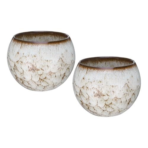 QUARKZMAN 2 Stück handgefertigte Teeschalen 150ml / 5oz Kiln Change Chinesische Japanische Teetasse Keramik Gong Fu Tee Set für Büro Zuhause Geschenke, Weiß QUARKZMAN 2 Stück handgefertigte Teeschalen 150ml / 5oz Kiln Change Chinesische Japanische Teetasse Keramik Gong Fu Tee Set für Büro Zuhause Geschenke, Weiß von QUARKZMAN