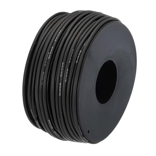 QUARKZMAN 20AWG Kabel Elektrischer Draht 0,52 mm² Verzinntes Kupferkabel 30 Meter, Stromkabel Hohe Temperatur Leitung Erdkabel Litzenkabel Elektro Klingeldraht für Kfz Kabelkanal, Schwarz QUARKZMAN 20AWG Kabel Elektrischer Draht 0,52 mm² Verzinntes Kupferkabel 30 Meter, Stromkabel Hohe Temperatur Leitung Erdkabel Litzenkabel Elektro Klingeldraht für Kfz Kabelkanal, Schwarz von QUARKZMAN