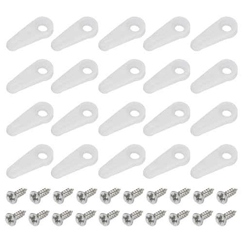 QUARKZMAN 20 Stück Bilderrahmen-Drehverschluss, 24X10mm zum Aufhängen von Bildern, Fotos, Zeichnungen, Bastelarbeiten, Kunststoff mit 20 Stück Schrauben und Befestigungsclips in Weiß QUARKZMAN 20 Stück Bilderrahmen-Drehverschluss, 24X10mm zum Aufhängen von Bildern, Fotos, Zeichnungen, Bastelarbeiten, Kunststoff mit 20 Stück Schrauben und Befestigungsclips in Weiß von QUARKZMAN