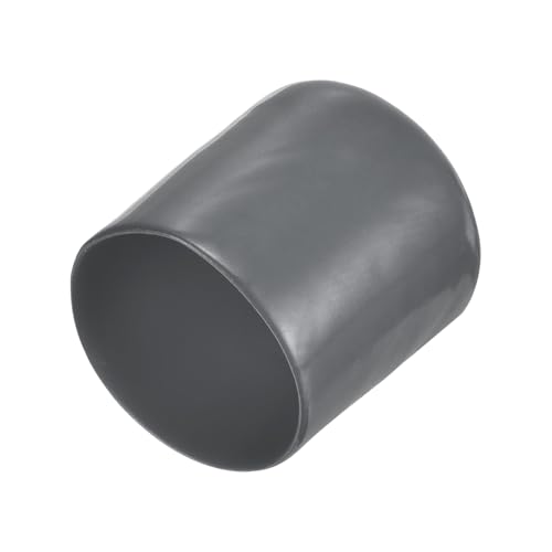 QUARKZMAN 20 Stück Gummi Endkappen 27 mm Gummikappen PVC Schutzkappen Abdeckung Fußkappen für Stuhlbeine Tischbeine Möbel Schrauben Bolzen Gewinde Metallstäbe Rohr Zaunpfosten Dunkelgrau von QUARKZMAN