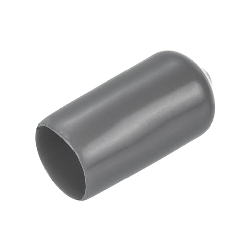 QUARKZMAN 20 Stück Gummi Endkappen 10mm Gummikappen PVC Schutzkappen Abdeckung Fußkappen für Stuhlbeine Tischbeine Möbel Schrauben Bolzen Gewinde Metallstäbe Rohr Zaunpfosten Dunkelgrau von QUARKZMAN