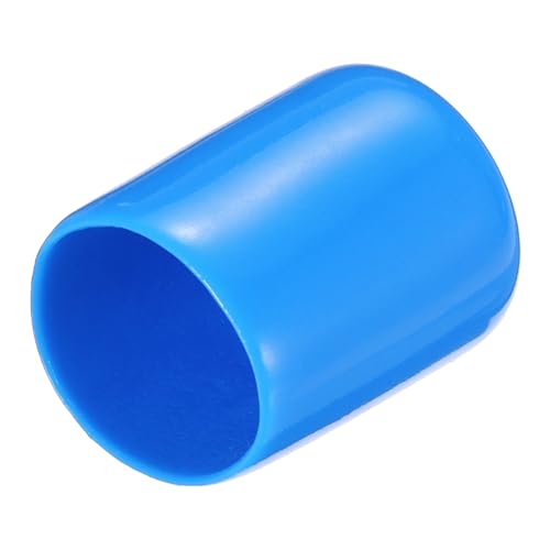 QUARKZMAN 20 Stück Gummi Endkappen 15mm Gummikappen PVC Schutzkappen Abdeckung Fußkappen für Stuhlbeine Tischbeine Möbel Schrauben Bolzen Gewinde Metallstäbe Rohr Zaunpfosten Hellblau von QUARKZMAN