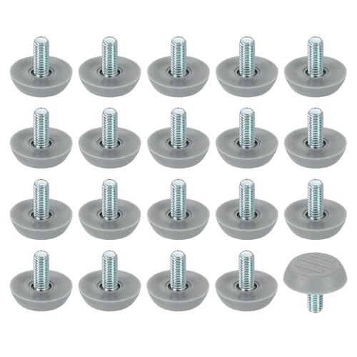 QUARKZMAN 20 Stück M6 Gewinde Möbel Füße Nivellierer 23x14mm Verstellbare Nivellierung Tisch Füße Aufschraubbare Möbelgleiter Nivellierung Für Stuhl Hocker Beine Grau QUARKZMAN 20 Stück M6 Gewinde Möbel Füße Nivellierer 23x14mm Verstellbare Nivellierung Tisch Füße Aufschraubbare Möbelgleiter Nivellierung Für Stuhl Hocker Beine Grau von QUARKZMAN
