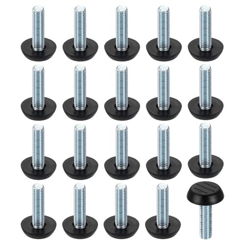 QUARKZMAN 20 Stück M8 Gewinde Möbel Füße Nivellierer 23x31mm Verstellbare Nivellierung Tisch Füße Schraub Möbelgleiter Nivellierung Für Stuhl Hocker Beine Schwarz QUARKZMAN 20 Stück M8 Gewinde Möbel Füße Nivellierer 23x31mm Verstellbare Nivellierung Tisch Füße Schraub Möbelgleiter Nivellierung Für Stuhl Hocker Beine Schwarz von QUARKZMAN