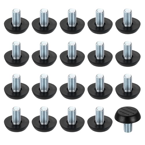 QUARKZMAN 20 Stück M8 Gewinde Möbelgleiter, 23x15 mm Verstellbare Nivellierfüße, Aufschraubbare Möbelgleiter Für Stuhl Hocker Beine, Schwarz QUARKZMAN 20 Stück M8 Gewinde Möbelgleiter, 23x15 mm Verstellbare Nivellierfüße, Aufschraubbare Möbelgleiter Für Stuhl Hocker Beine, Schwarz von QUARKZMAN