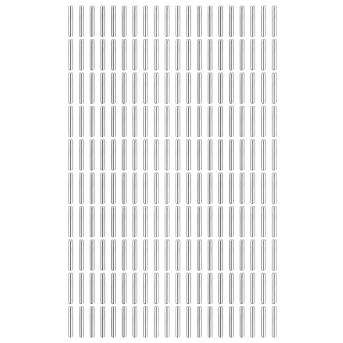 QUARKZMAN 200 Stück Zylinderstifte Rostfrei, 1.5 mm x 10 mm Dübelstifte 304 Edelstahl Spannstift Passstift, Silberton Metallstifte, Bolzen Metall für DIY, Möbel, Bastelprojekte von QUARKZMAN