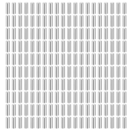 QUARKZMAN 200 Stück 2.5 mm x 8 mm Dübelstifte, 304 Edelstahl Zylindrische Regalstützstifte Positionierstifte Regalbefestigungselemente für Bücherregal Schrank (GB119), Silber von QUARKZMAN