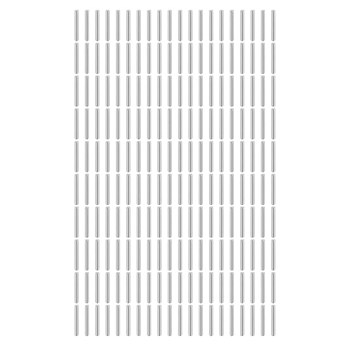 QUARKZMAN 200 Stück Zylinderstifte Rostfrei, 1 mm x 10 mm Dübelstifte 304 Edelstahl Spannstift Passstift, Silberton Metallstifte, Bolzen Metall für DIY, Möbel, Bastelprojekte von QUARKZMAN
