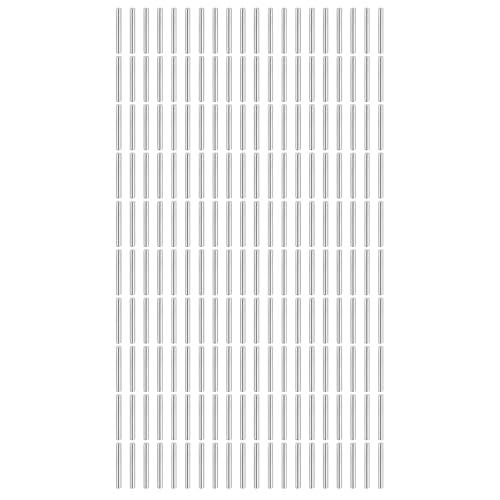 QUARKZMAN 200Stk 1.5 mm x 14 mm Dübelstifte, 304 Edelstahl Zylindrische Regalhaltebolzen Positionierstift Regalbefestigungselemente Für Bücherregal Schrank (GB119), Silber von QUARKZMAN