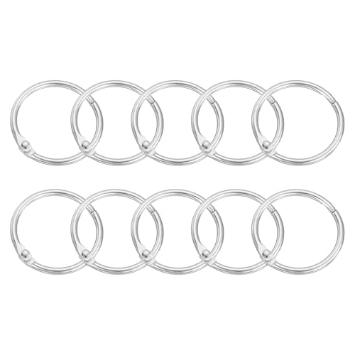 QUARKZMAN 24 Stück Duschvorhang Ringe - Gardinen Ringe aus Kohlenstoffstahl31mm Innendurchmesser Rund Vorhang Ringe Duschvorhang für Fenstervorhang Bettvorhang Duschvorhang, Silber QUARKZMAN 24 Stück Duschvorhang Ringe - Gardinen Ringe aus Kohlenstoffstahl31mm Innendurchmesser Rund Vorhang Ringe Duschvorhang für Fenstervorhang Bettvorhang Duschvorhang, Silber von QUARKZMAN