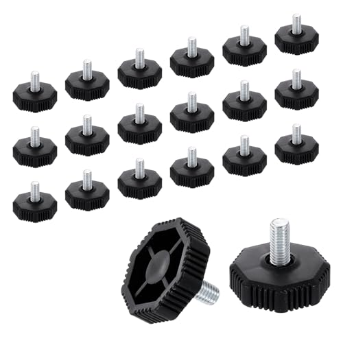 QUARKZMAN 24 Stück M8 Gewinde Möbel Füße Nivellierer 40x17mm Verstellbare Nivellierung Tisch Füße Aufschraubbare Möbelgleiter Nivellierung Für Stuhl Hocker Beine Schwarz QUARKZMAN 24 Stück M8 Gewinde Möbel Füße Nivellierer 40x17mm Verstellbare Nivellierung Tisch Füße Aufschraubbare Möbelgleiter Nivellierung Für Stuhl Hocker Beine Schwarz von QUARKZMAN