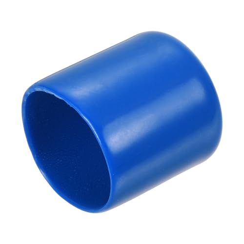 QUARKZMAN 25 Stück Gummi-Endkappen 22 mm ID Gummikappen, Runde Schutzkappen PVC Stopfen Abdeckkappen Lochstopfen Gleiter für Schrauben Gewindebolzen Drahtseile Rohr Möbelfüße, Blau von QUARKZMAN