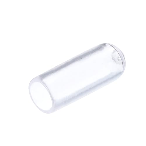 QUARKZMAN 25 Stück Gummi-Endkappen 5mm ID Gummikappen, Runde Schutzkappen PVC Stopfen Abdeckkappen Lochstopfen Gleiter für Schrauben Gewindebolzen Drahtseile Rohr Möbelfüße, Klar von QUARKZMAN