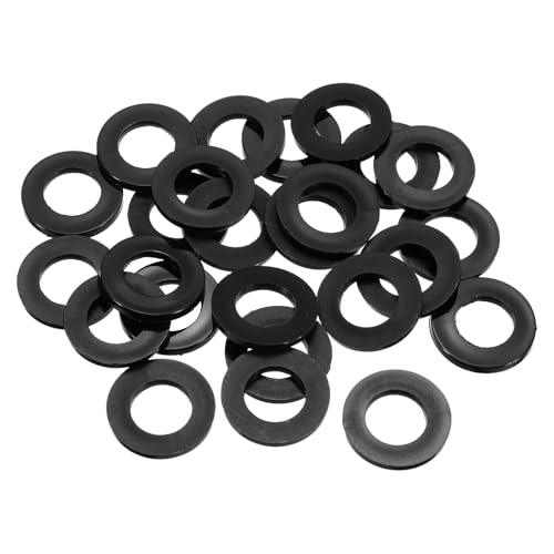 QUARKZMAN 25 Stück Nylon Unterlegscheiben, 16mm ID 30mm OD 3mm Thick Flachscheibe, Kunststoff Abstandshalter für Schrauben Bolzen Garten Wasserhahn Sanitär Reparatur, Schwarz QUARKZMAN 25 Stück Nylon Unterlegscheiben, 16mm ID 30mm OD 3mm Thick Flachscheibe, Kunststoff Abstandshalter für Schrauben Bolzen Garten Wasserhahn Sanitär Reparatur, Schwarz von QUARKZMAN
