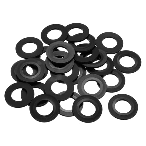 QUARKZMAN 25 Stück Nylon Unterlegscheiben, 24mm ID 45mm OD 3mm Thick Flachscheibe, Kunststoff Abstandshalter für Schrauben Bolzen Garten Wasserhahn Sanitär Reparatur, Schwarz QUARKZMAN 25 Stück Nylon Unterlegscheiben, 24mm ID 45mm OD 3mm Thick Flachscheibe, Kunststoff Abstandshalter für Schrauben Bolzen Garten Wasserhahn Sanitär Reparatur, Schwarz von QUARKZMAN