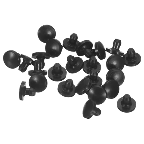 QUARKZMAN 25 Stück Silikonstopfen, runde Gummistopfen zum Einrasten in 2,5-3 mm Löcher, wasserdichte Lochstopfen für Metallrohre, Möbel-Endkappen, Schwarze Einsätze QUARKZMAN 25 Stück Silikonstopfen, runde Gummistopfen zum Einrasten in 2,5-3 mm Löcher, wasserdichte Lochstopfen für Metallrohre, Möbel-Endkappen, Schwarze Einsätze von QUARKZMAN