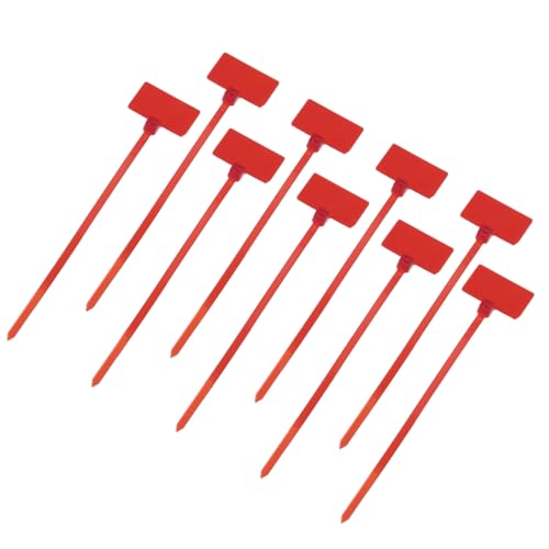 QUARKZMAN 250 Stück Marker Kabelbinder, 100x2.5mm (L*W) Wiederverschließbare Kabelbinder Beständige Kabel Organizer zu Zugfestigkeit 11 LB Kabelbinder Set für Kabelmanagement, Rot von QUARKZMAN
