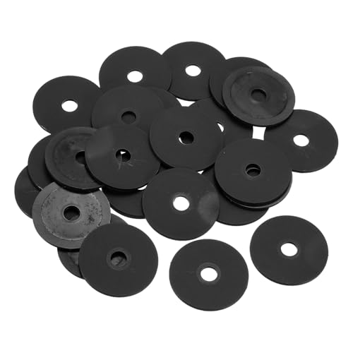 QUARKZMAN 25 Stück Nylon Unterlegscheiben, 8mm ID 40mm OD 2mm Thick Flachscheibe, Kunststoff Abstandshalter für Schrauben Bolzen Garten Wasserhahn Sanitär Reparatur, Schwarz von QUARKZMAN