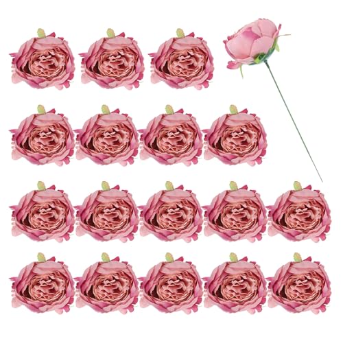 QUARKZMAN 25Stk Pfingstrosen Kunstblumen Gefälschte Pfingstrosen Blumen Künstliche Seide Blumen Köpfe Echte Haptik mit Kunst Stielen für Zuhause Büro Hochzeit Blumenstrauß Herbst Rosa QUARKZMAN 25Stk Pfingstrosen Kunstblumen Gefälschte Pfingstrosen Blumen Künstliche Seide Blumen Köpfe Echte Haptik mit Kunst Stielen für Zuhause Büro Hochzeit Blumenstrauß Herbst Rosa von QUARKZMAN