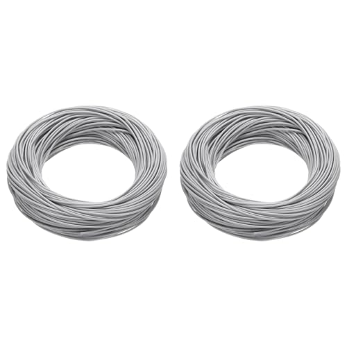QUARKZMAN 2 Stück 26 AWG 0.14mm² Flexibel PVC Elektronik Kabel mit Spul 30m, 1.3mm OD Verzinnter Kupferdraht für RC-Flugzeuge, Lastwagen, Auto, DIY Batterieklemmenkabel (Grau) QUARKZMAN 2 Stück 26 AWG 0.14mm² Flexibel PVC Elektronik Kabel mit Spul 30m, 1.3mm OD Verzinnter Kupferdraht für RC-Flugzeuge, Lastwagen, Auto, DIY Batterieklemmenkabel (Grau) von QUARKZMAN