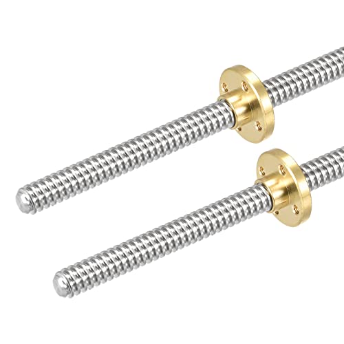 QUARKZMAN 2Stk 150mm Gewindestange T8 x 2mm mit Messingmuttern für 3d Drucker CNC Maschine QUARKZMAN 2Stk 150mm Gewindestange T8 x 2mm mit Messingmuttern für 3d Drucker CNC Maschine von QUARKZMAN