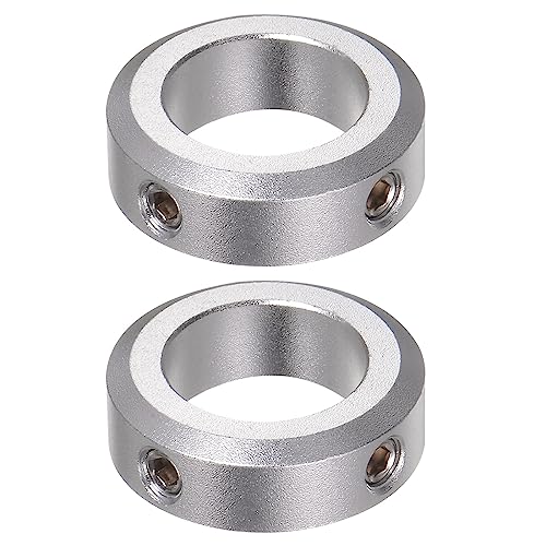 QUARKZMAN 2Stk Welle Kragen 20mm Bohrung Aluminum Legierung Set Schraube Welle Kragen 32mm AD 10mm Breite für Rad Schubkarre Axle Getriebe Montagen CNC Maschine Werkzeuge von QUARKZMAN