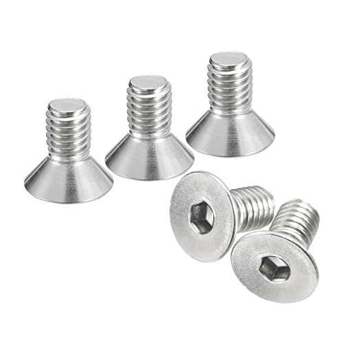 QUARKZMAN 10Stk 3/8-16x3/4" Flach Senkkopf Steckdose Kappe Schrauben 304 Edelstahl Sechskant Steckdose Flachkopf Schrauben Voll Gewinde Senkkopf Bolzen von QUARKZMAN