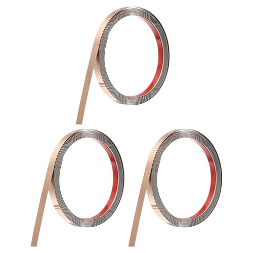 QUARKZMAN 3 Stück Edelstahl Wandleiste, 10Ft x 0.39 Zoll, Selbstklebende Metallleiste, Selbstklebende Spiegelleiste Für Wand Decke Kamin Spiegelkanten Gebürstetes Roségold QUARKZMAN 3 Stück Edelstahl Wandleiste, 10Ft x 0.39 Zoll, Selbstklebende Metallleiste, Selbstklebende Spiegelleiste Für Wand Decke Kamin Spiegelkanten Gebürstetes Roségold von QUARKZMAN
